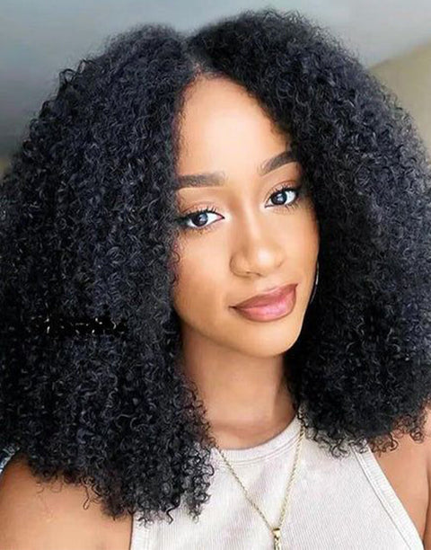 Flash Deal $139.99 22" Afro Kinky Curly U Part Wig Glueless Wig