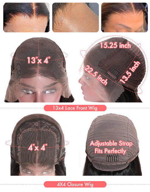 Curly 13x4 Crystal HD Lace Front Bob Wig With Kinky Edge Baby Hair Glueless Human Hair Wig