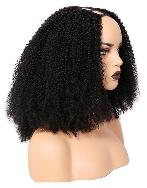 Flash Deal $139.99 22" Afro Kinky Curly U Part Wig Glueless Wig