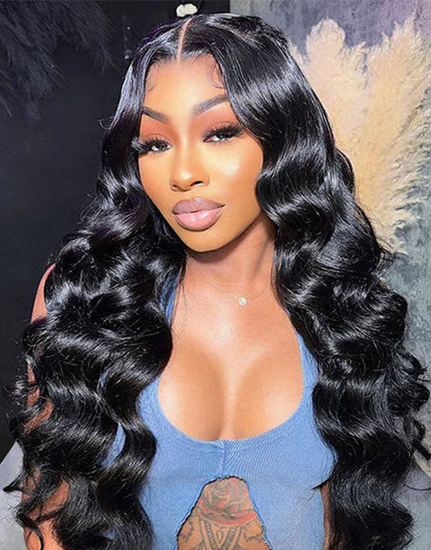 Flash Deal $109.99 20" 4x4 Pre Cut Lace Glueless Body Wave Human Hair Wig