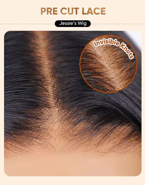 Body Wave 9x6 Pre Cut Lace Wig Pre-bleached Glueless Human Hair Wig