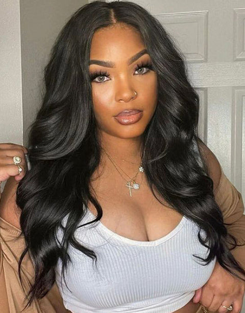 Body Wave U Part Human Hair Glueless Wig Easy to Wear